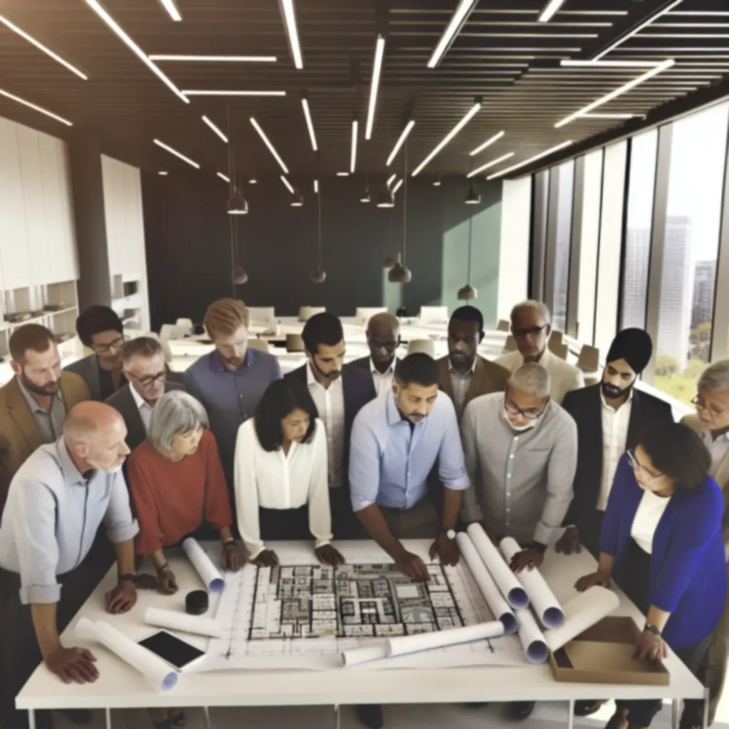 Ekspercki zespół LigBud omawiający dokumentację techniczną