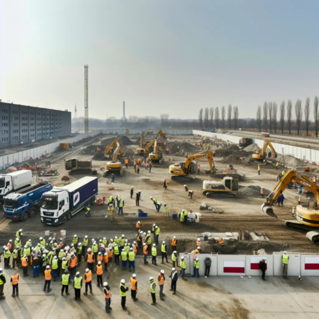 Proces budowlany na profesjonalnej inwestycji